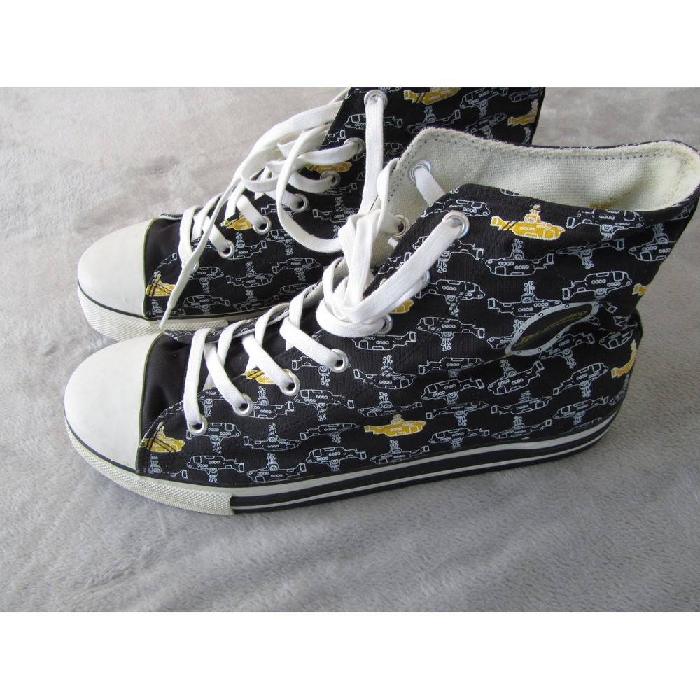 Ben Sherman The Beatles Yellow Submarine High Top Sneakers Mens 13 Black Canvas